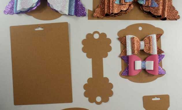 Making Bow And Headband Display Cards On The Cricut – Svg regarding Headband Card Template