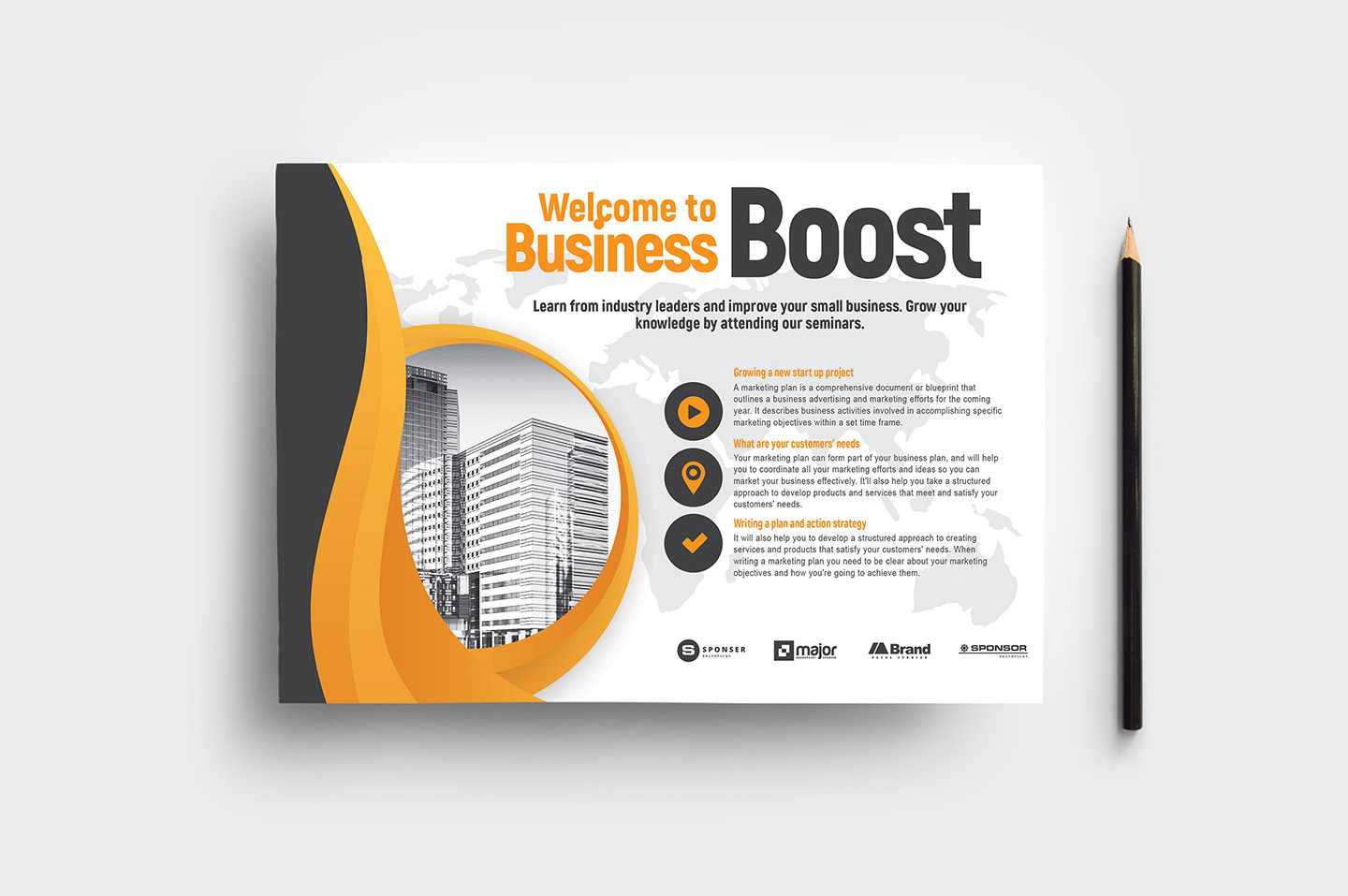 Marketing Seminar Flyer Template V2 – Brandpacks For Welcome Brochure Template