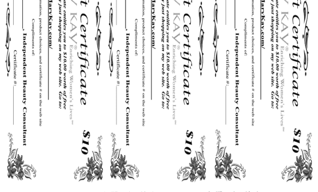 Mary Kay Gift Certificate - Fill Online, Printable, Fillable inside Mary Kay Gift Certificate Template