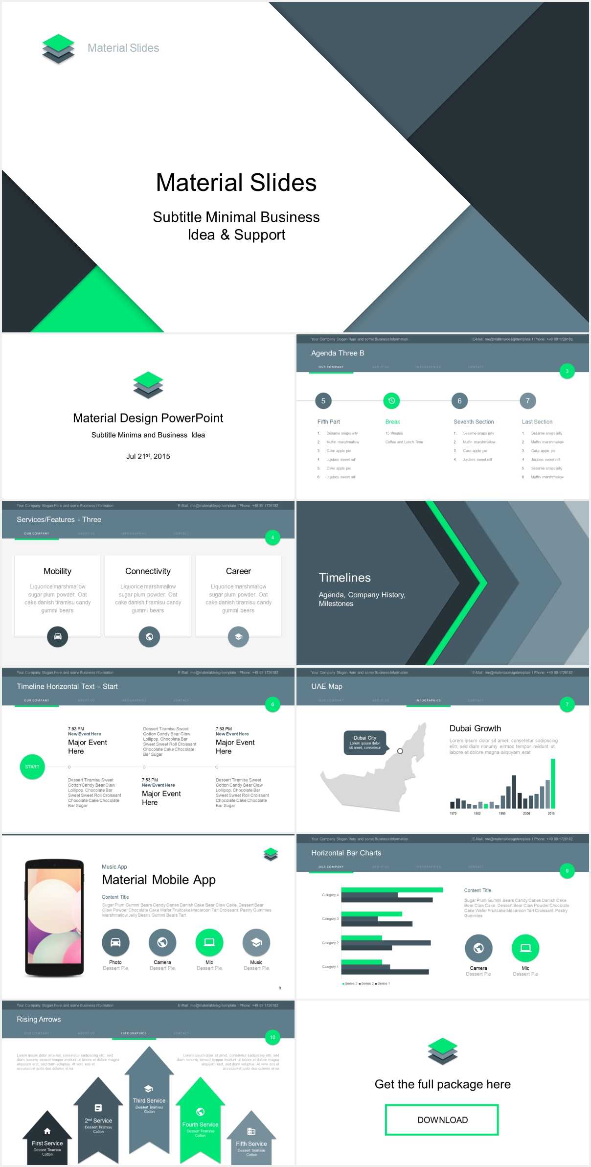 Material Design Powerpoint Template – Just Free Slides Regarding How To Design A Powerpoint Template