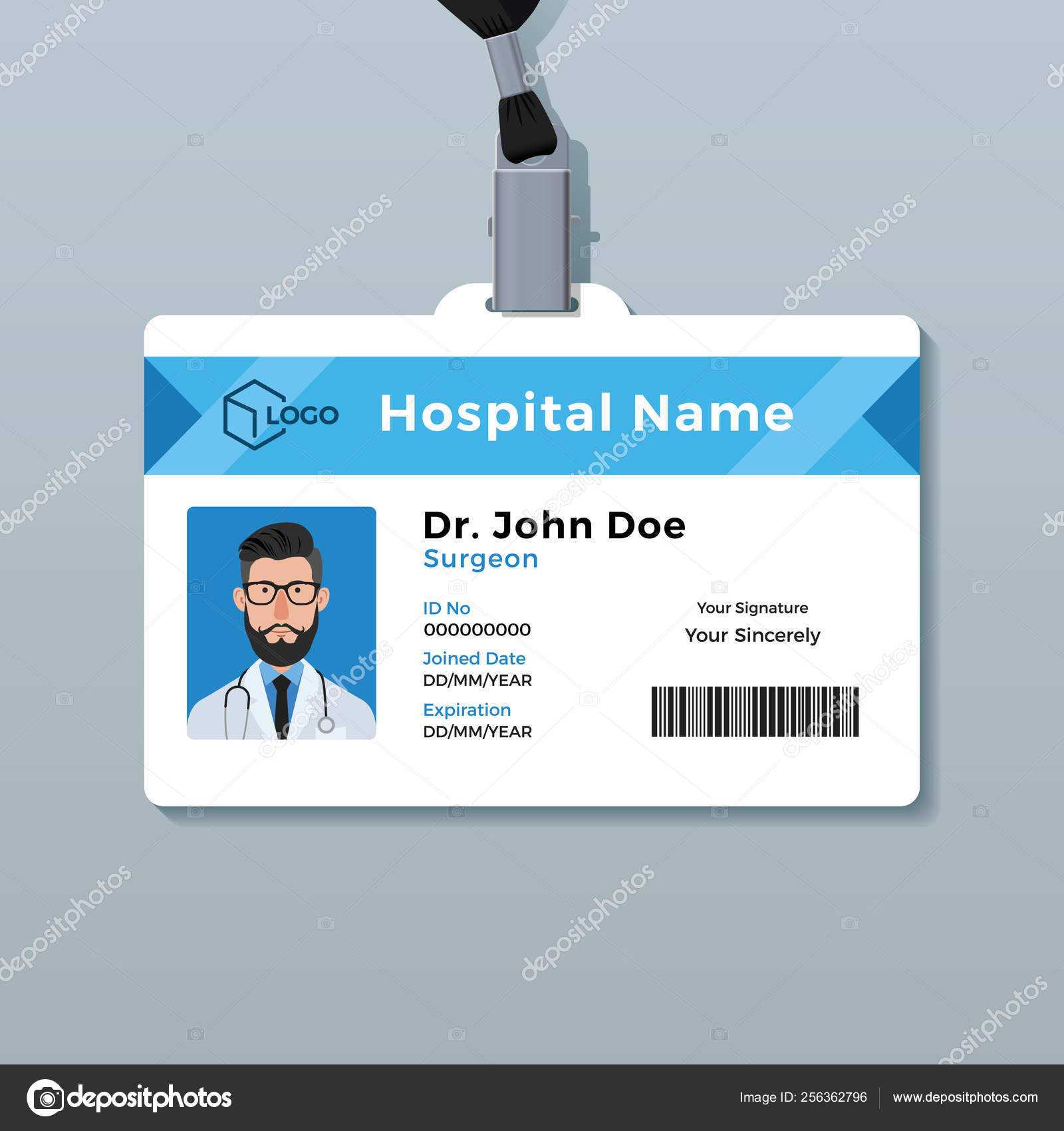 Medical Id Card Template | Doctor Id Card Template. Medical Regarding Personal Identification Card Template