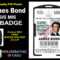 Mi6 Id Card Template ] – James Bond 007 Mi5 Id Badge Card Gt With Mi6 Id Card Template