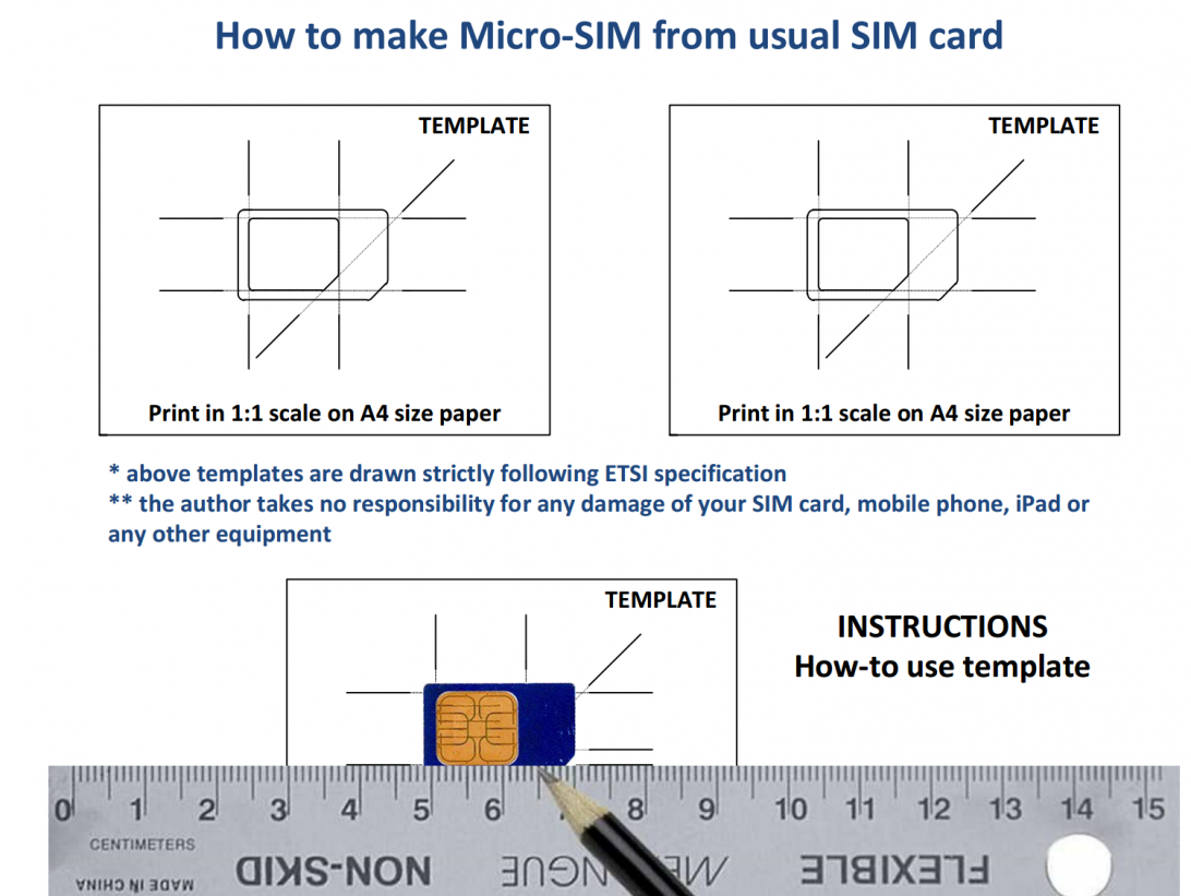 Micro Sim Card Template Size Cutting Letter Paper Templates Within Sim Card Template Pdf
