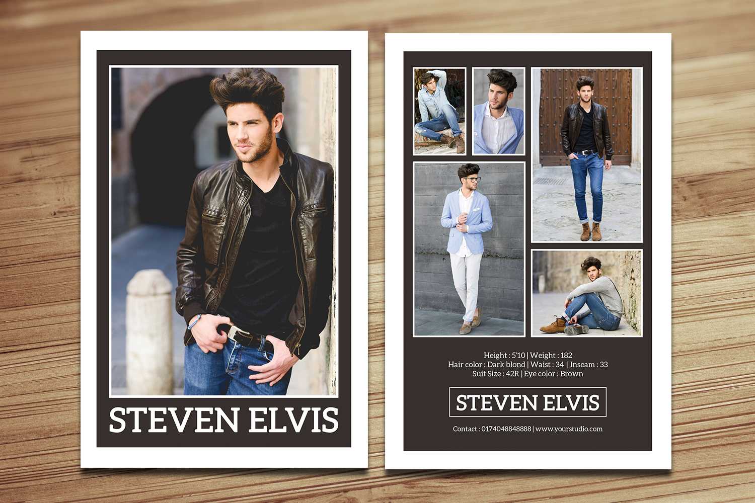 Model Comp Card / Zed Card Collections On Behance For Comp Card Template Download