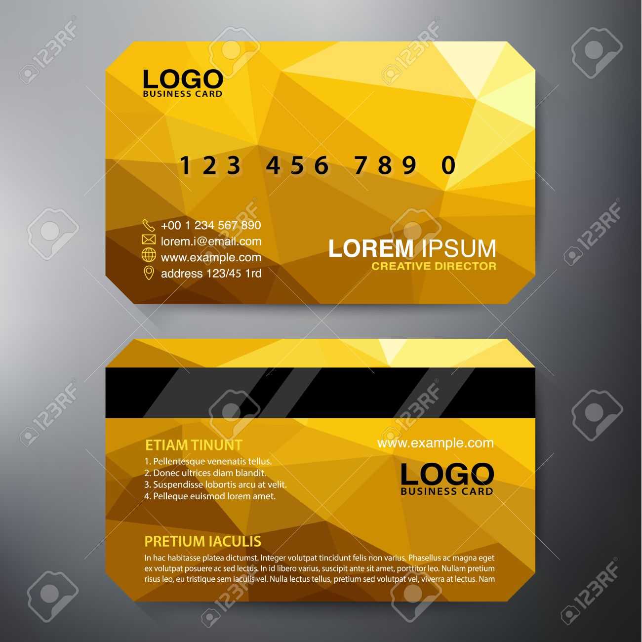 Modern Business Card Design Template. Vector Illustration Intended For Modern Business Card Design Templates