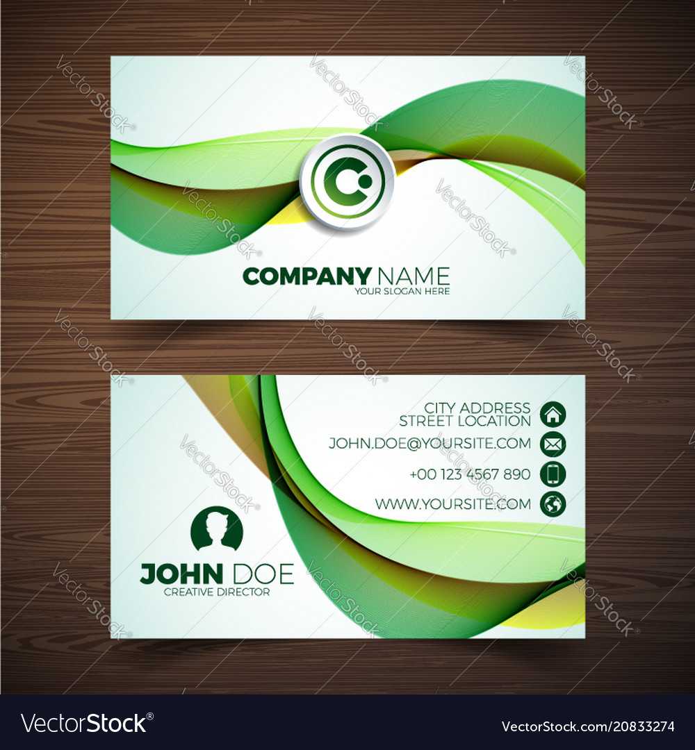 Modern Business Card Design Template With Regarding Modern Business Card Design Templates