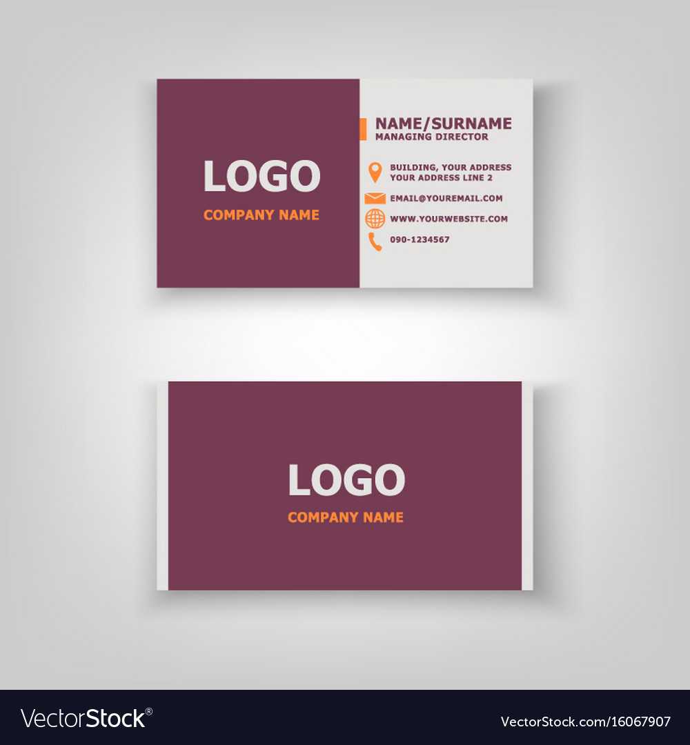 Modern Business Card Template Design Intended For Free Bussiness Card Template