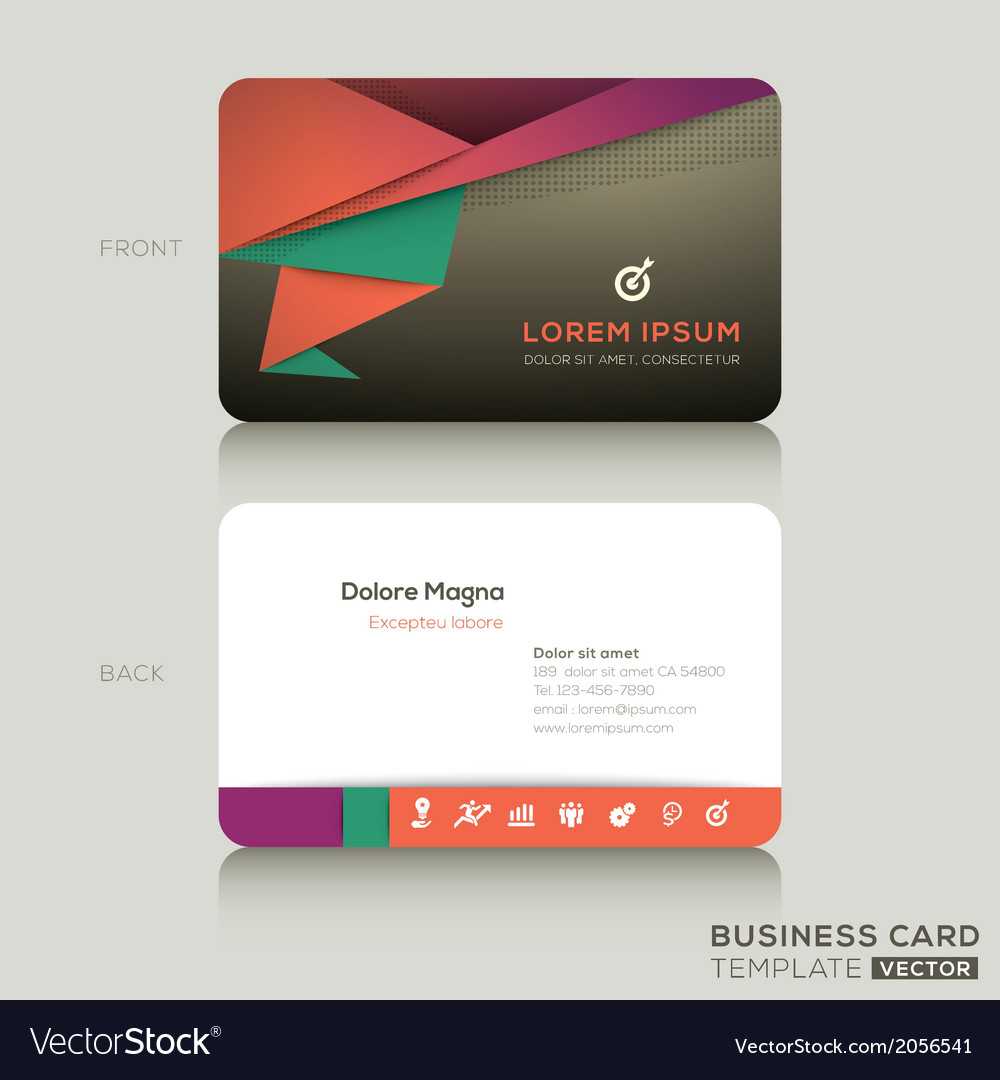 Modern Business Cards Design Template Pertaining To Modern Business Card Design Templates