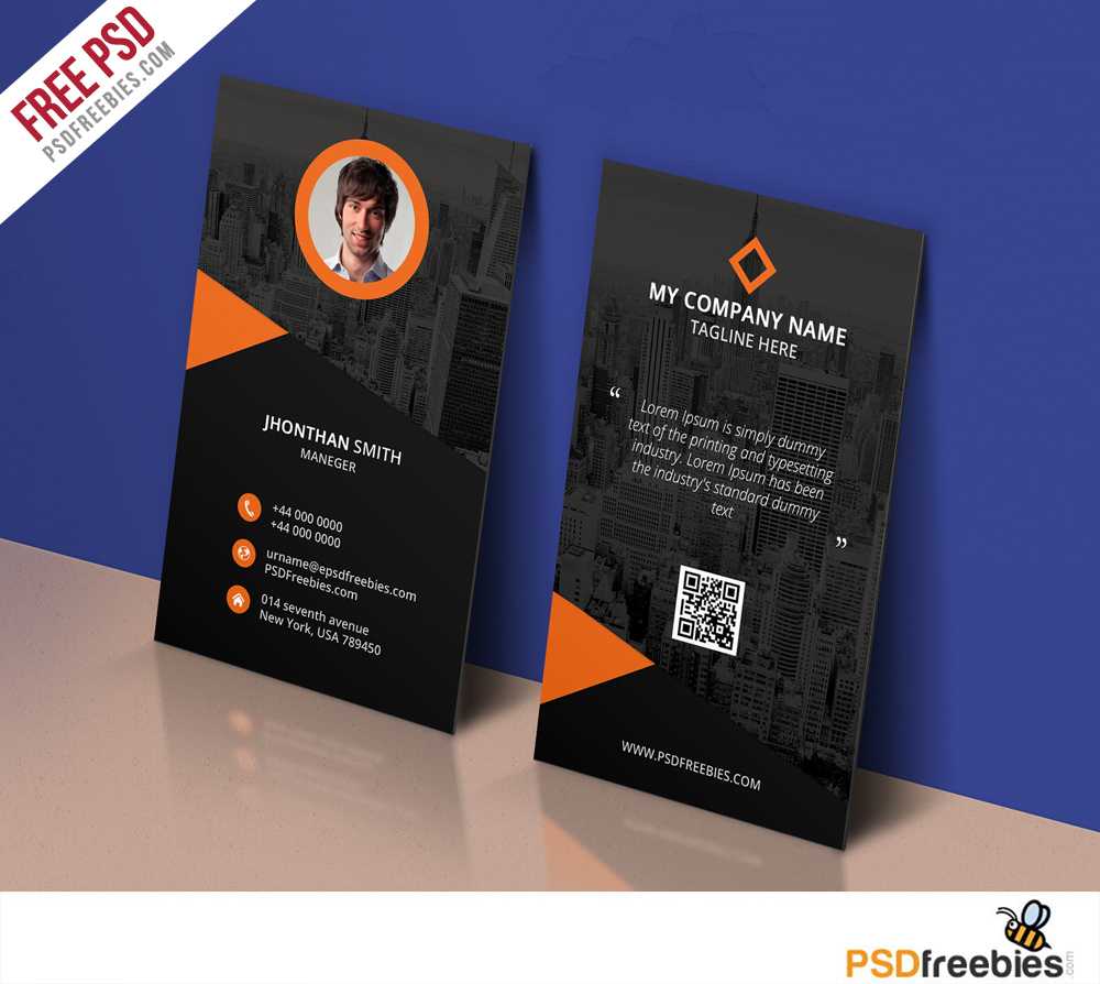 Modern Corporate Business Card Template Free Psd Intended For Calling Card Template Psd