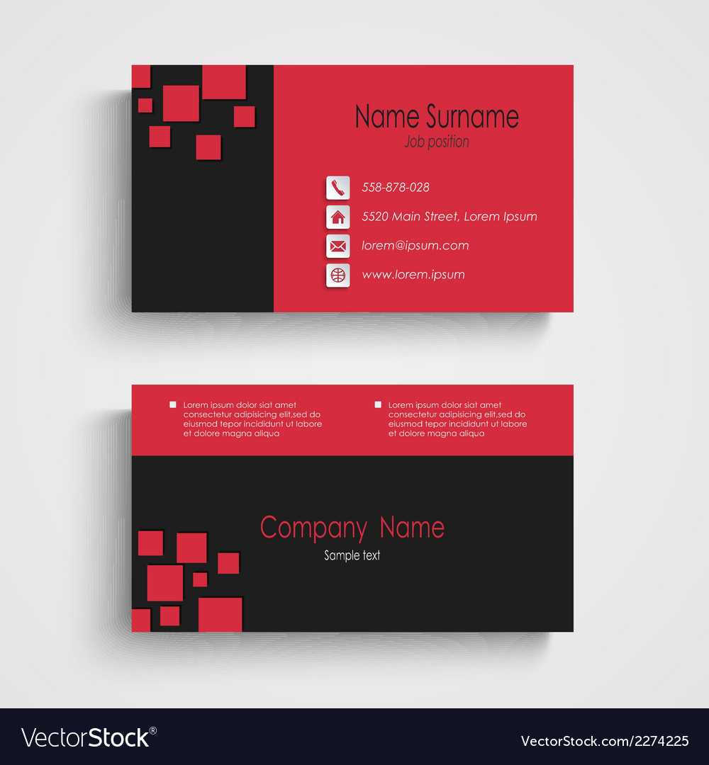 Modern Sample Business Card Template Intended For Advertising Card Template
