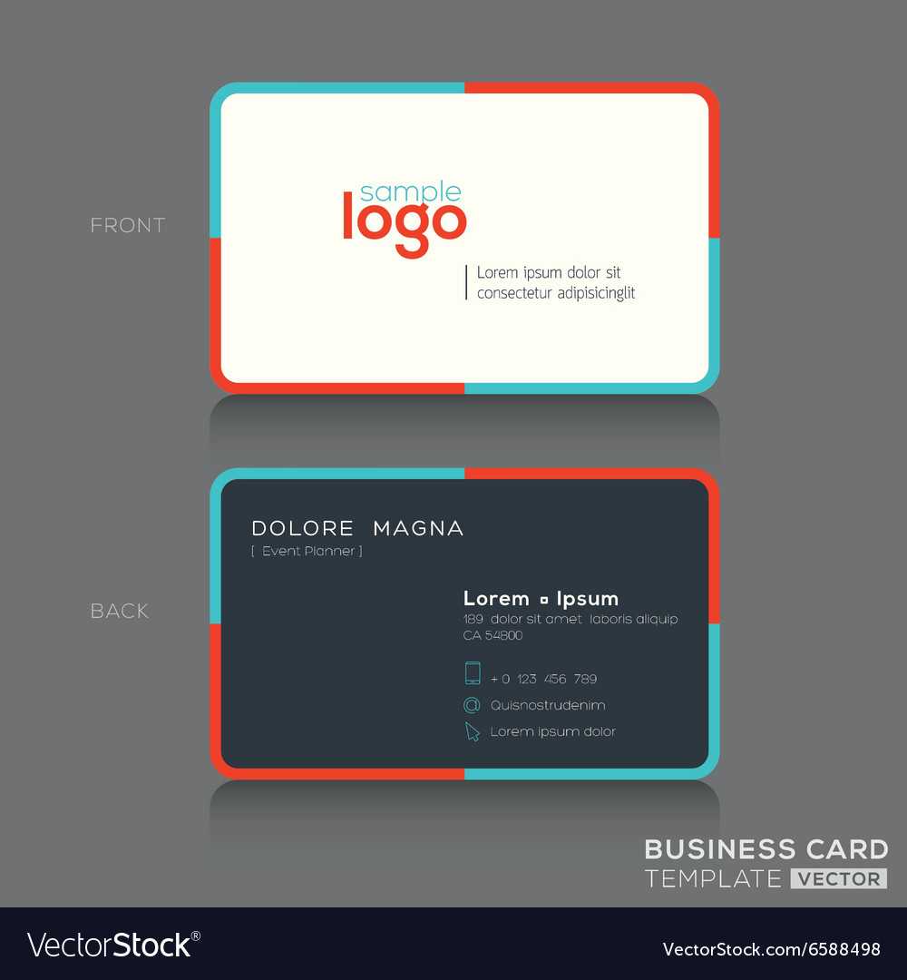Modern Simple Business Card Design Template Inside Modern Business Card Design Templates