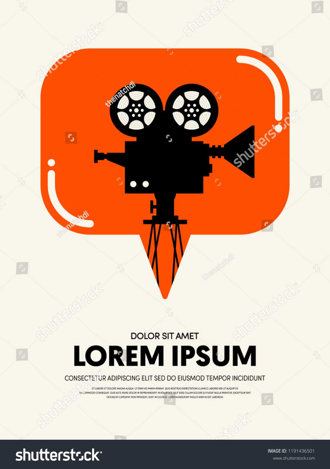 Movie Film Festival Poster Template Design Stock Vector With Film Festival Brochure Template