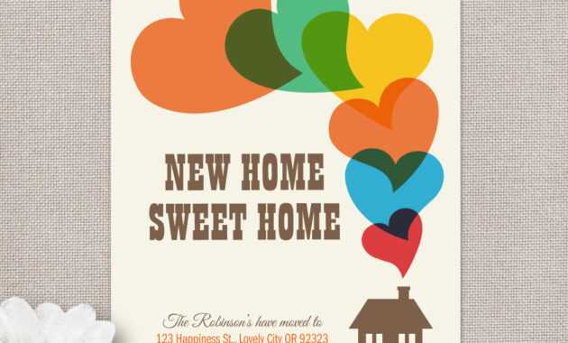 Moving Home Cards Template ] - Change Of Address New House in Moving Home Cards Template