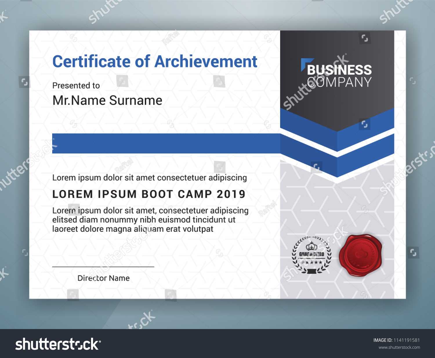 Multipurpose Professional Certificate Template Design Print Regarding Boot Camp Certificate Template
