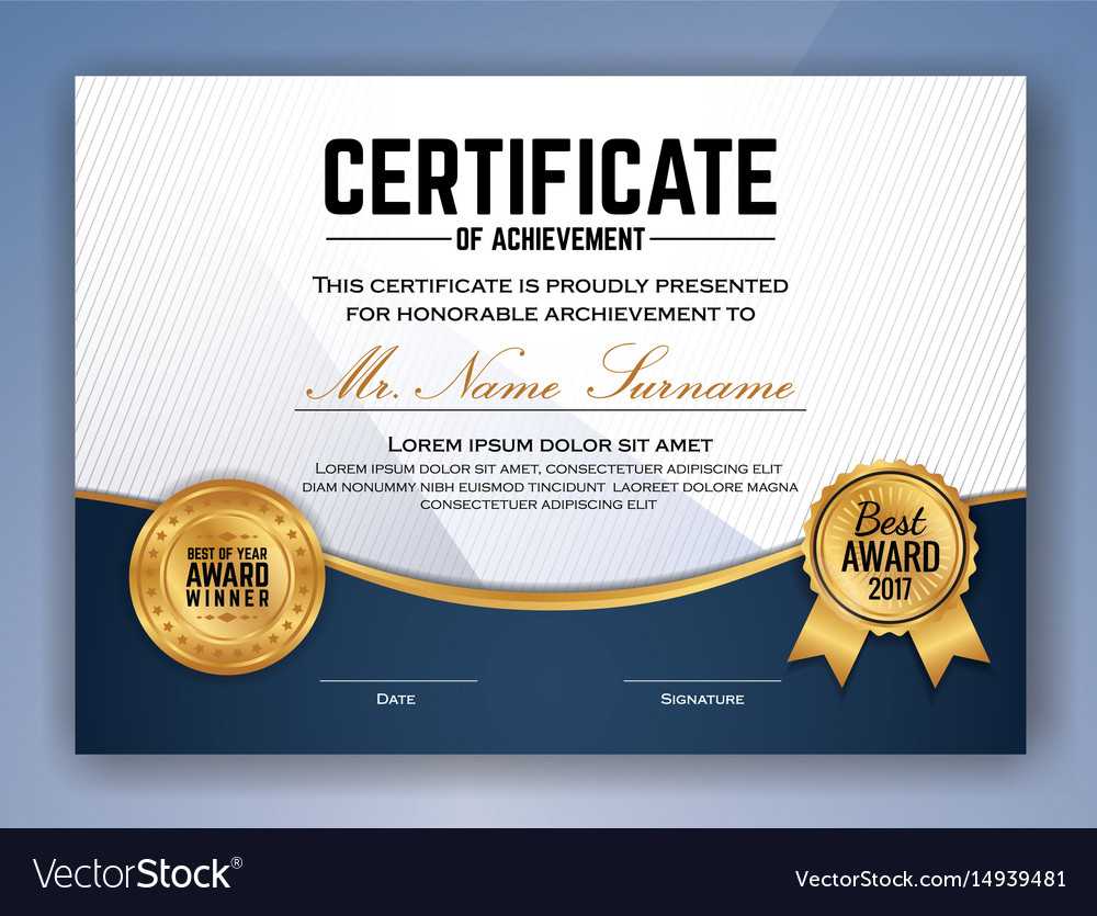 Multipurpose Professional Certificate Template For Professional Award Certificate Template