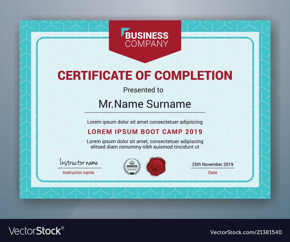 Multipurpose Professional Certificate Template In Boot Camp Certificate Template