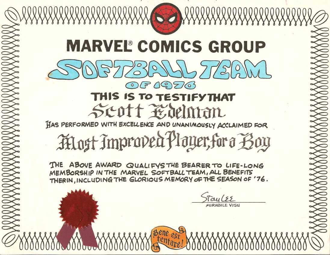 My Pathetic, Error Filled, Potentially Embarrassing Marvel With Softball Certificate Templates