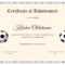 National Youth Football Certificate Template pertaining to Football Certificate Template