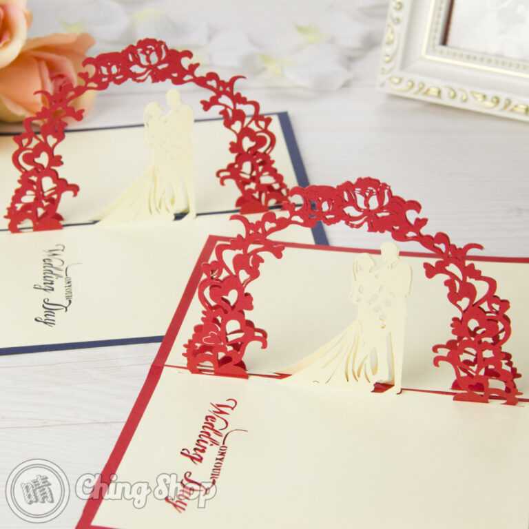 Newly Wed Bride Groom Handmade 3D Pop Up Wedding Congratulations Card