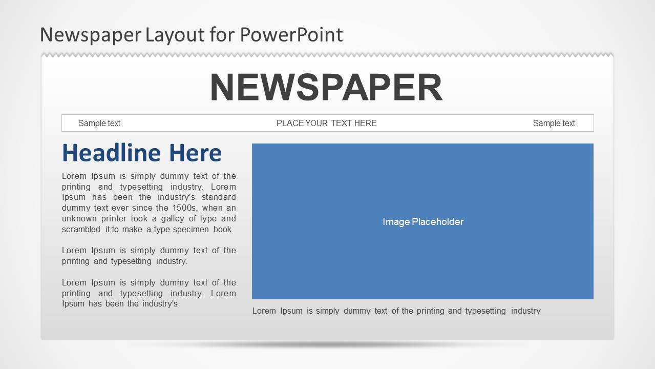 Newspaper Powerpoint Template Throughout Newspaper Template For Powerpoint