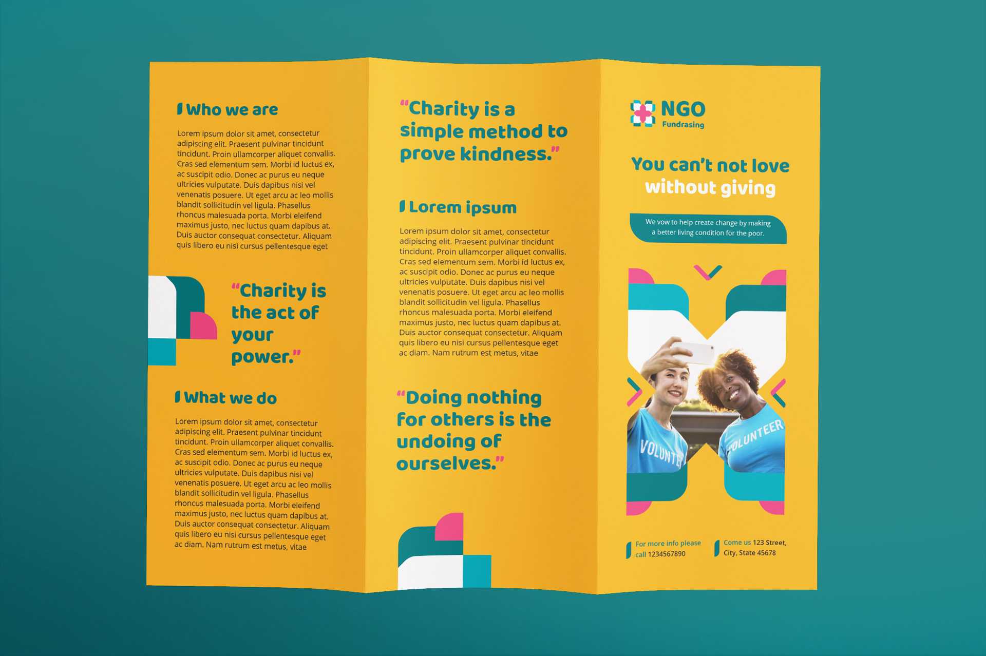 Ngo Templates Suite On Behance With Ngo Brochure Templates