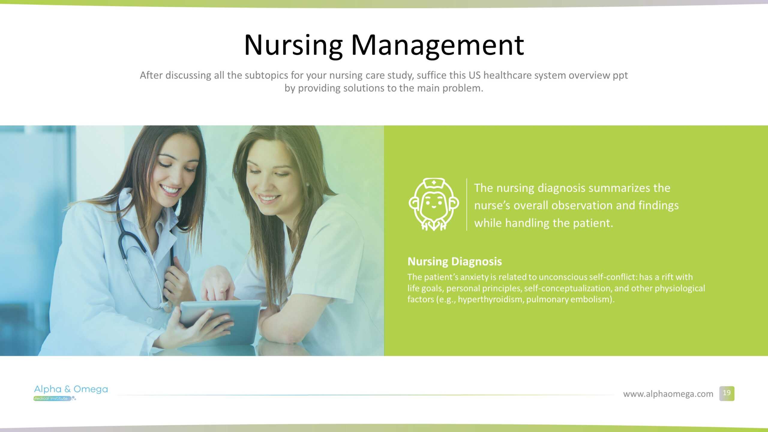 Nursing Diagnosis Premium Powerpoint Template – Slidestore Within Free Nursing Powerpoint Templates