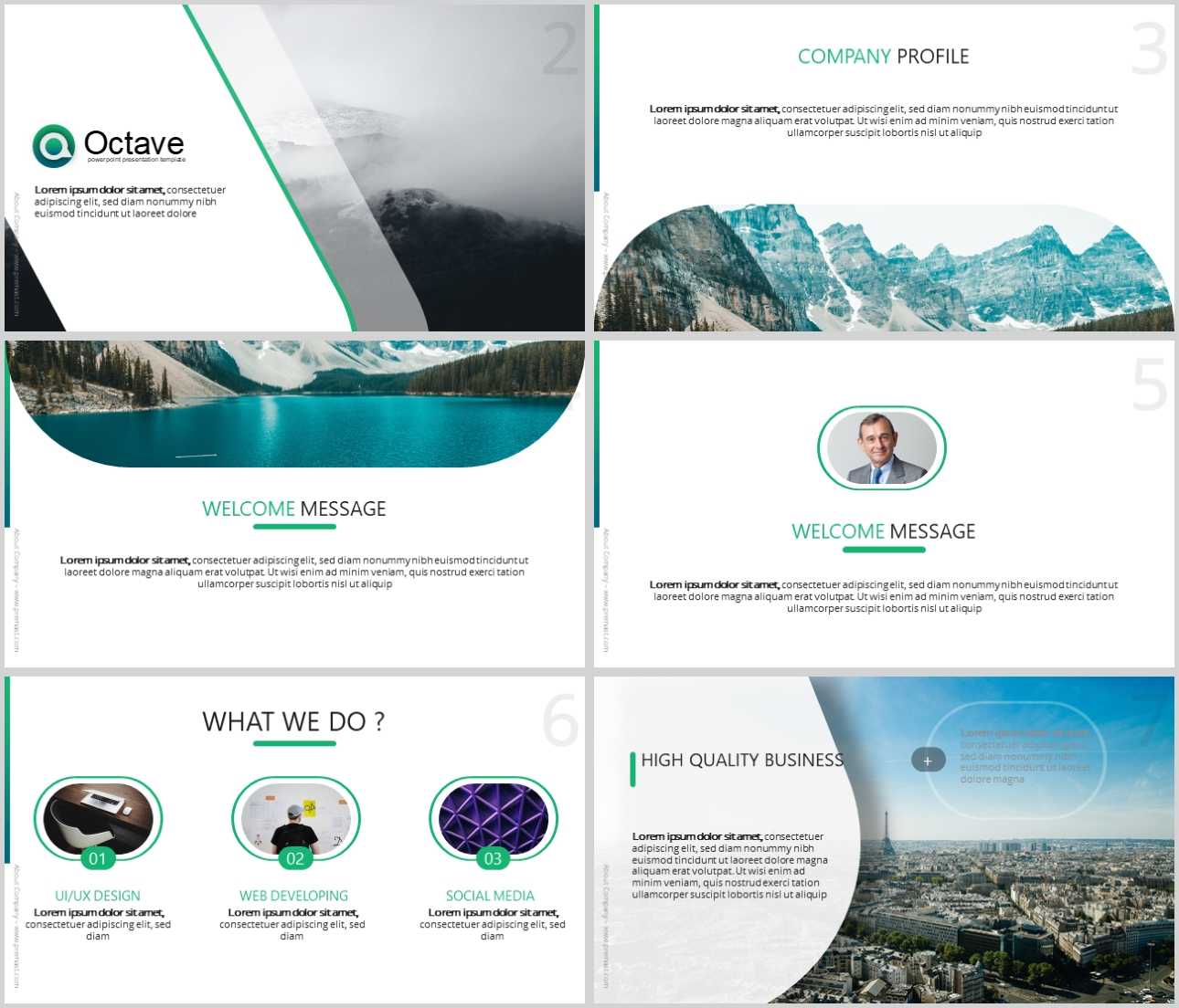 Octave Free Powerpoint Presentation Template – Just Free Slides Within Tourism Powerpoint Template