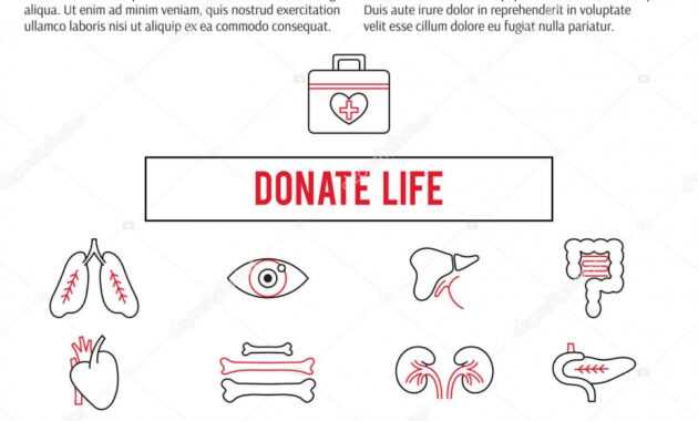 Organ Donation Template — Stock Vector © Julia_Khimich throughout Organ Donor Card Template
