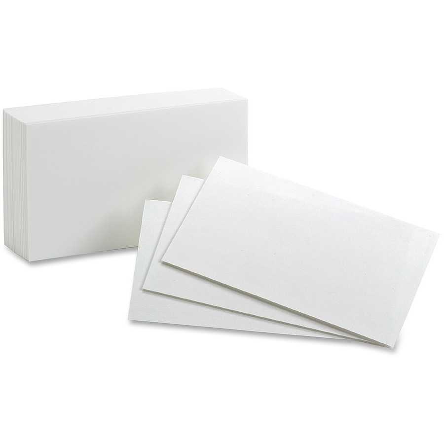 Oxford Blank Index Card With 3X5 Blank Index Card Template