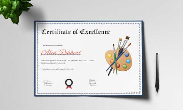 Painting Award Certificate Template intended for Player Of The Day Certificate Template