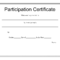 Participation Certificate Template – Free Download With Participation Certificate Templates Free Download