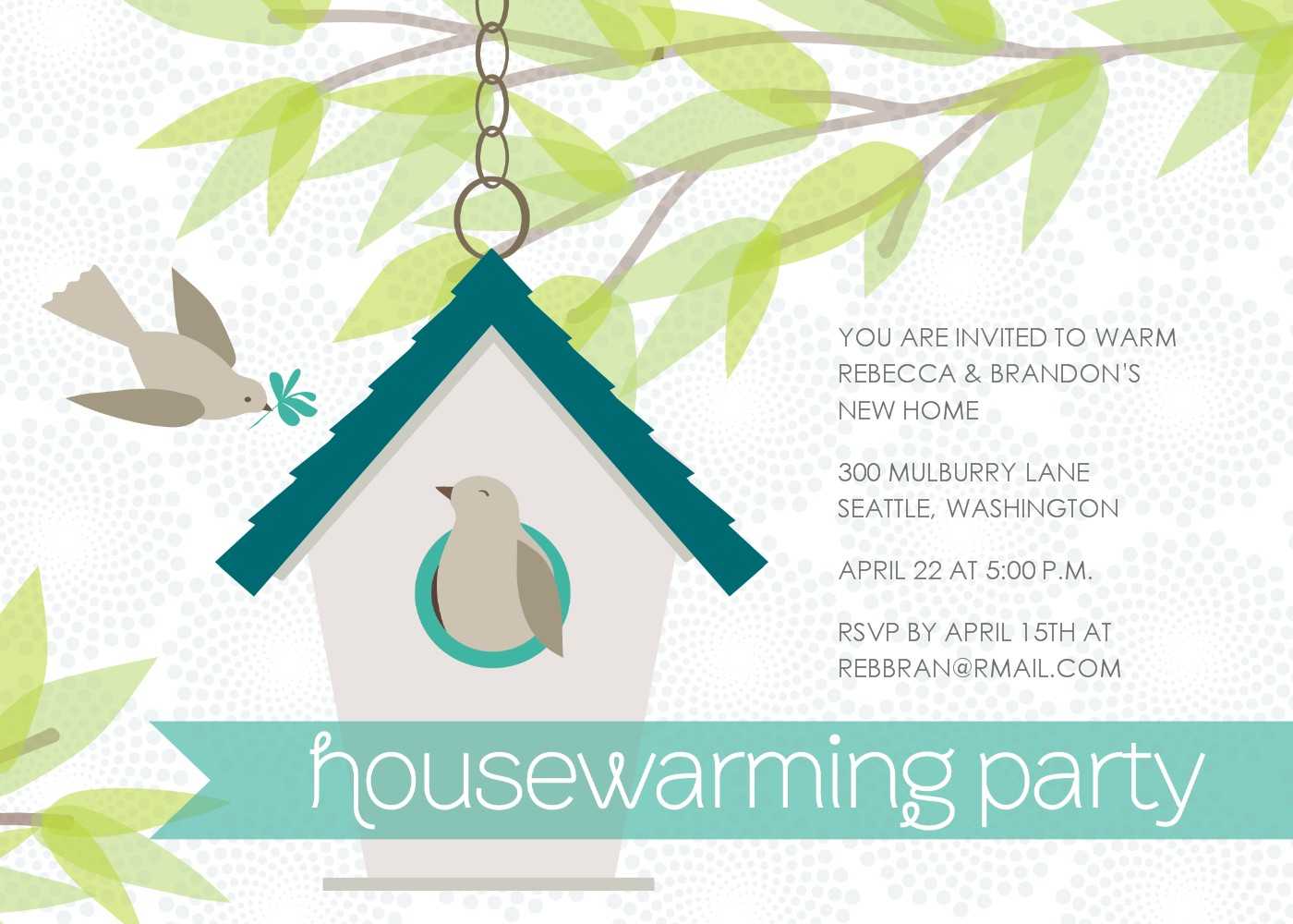 Party Invitation Templates Free Download 7 Innovative Tea Throughout Free Housewarming Invitation Card Template