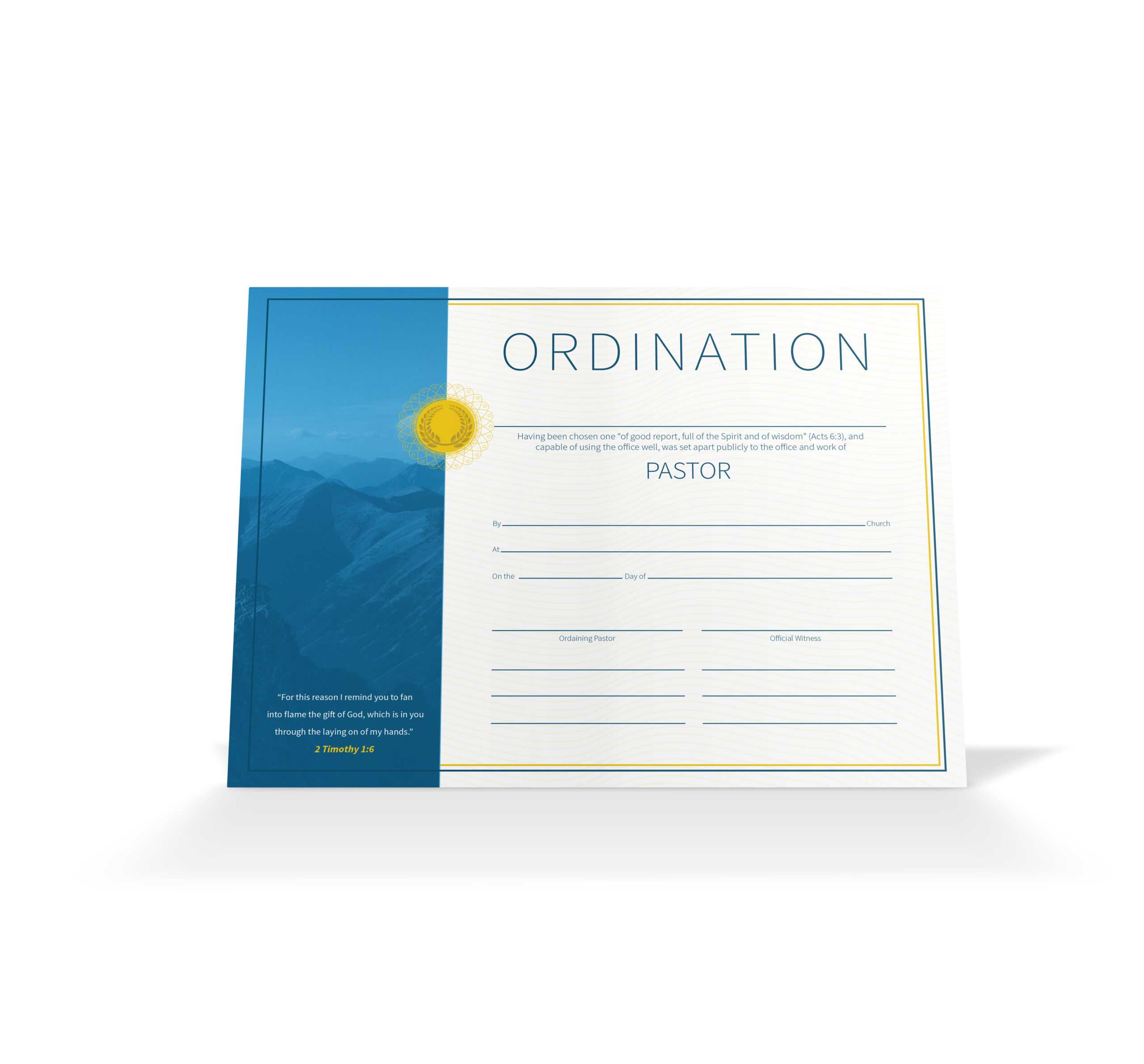Pastor Ordination Certificate – Vineyard Digital Membership Inside Ordination Certificate Template