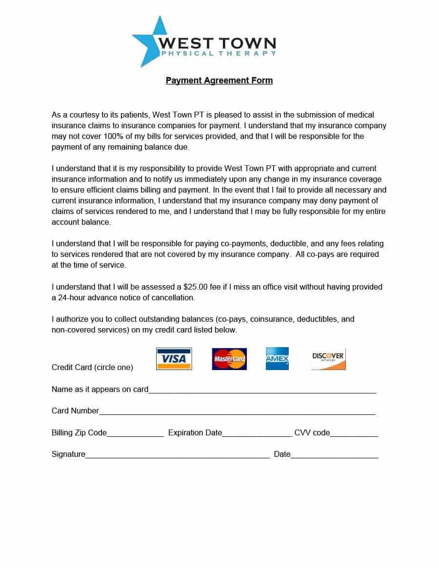 Payment Agreement – 40 Templates & Contracts ᐅ Template Lab With Regard To Credit Card Payment Plan Template