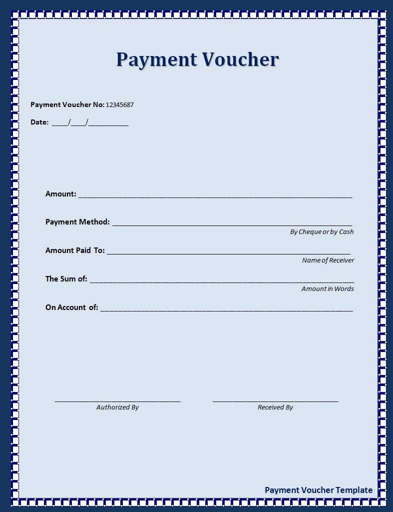 Payment Voucher Template | Free Printable Word Templates, Regarding Certificate Of Payment Template