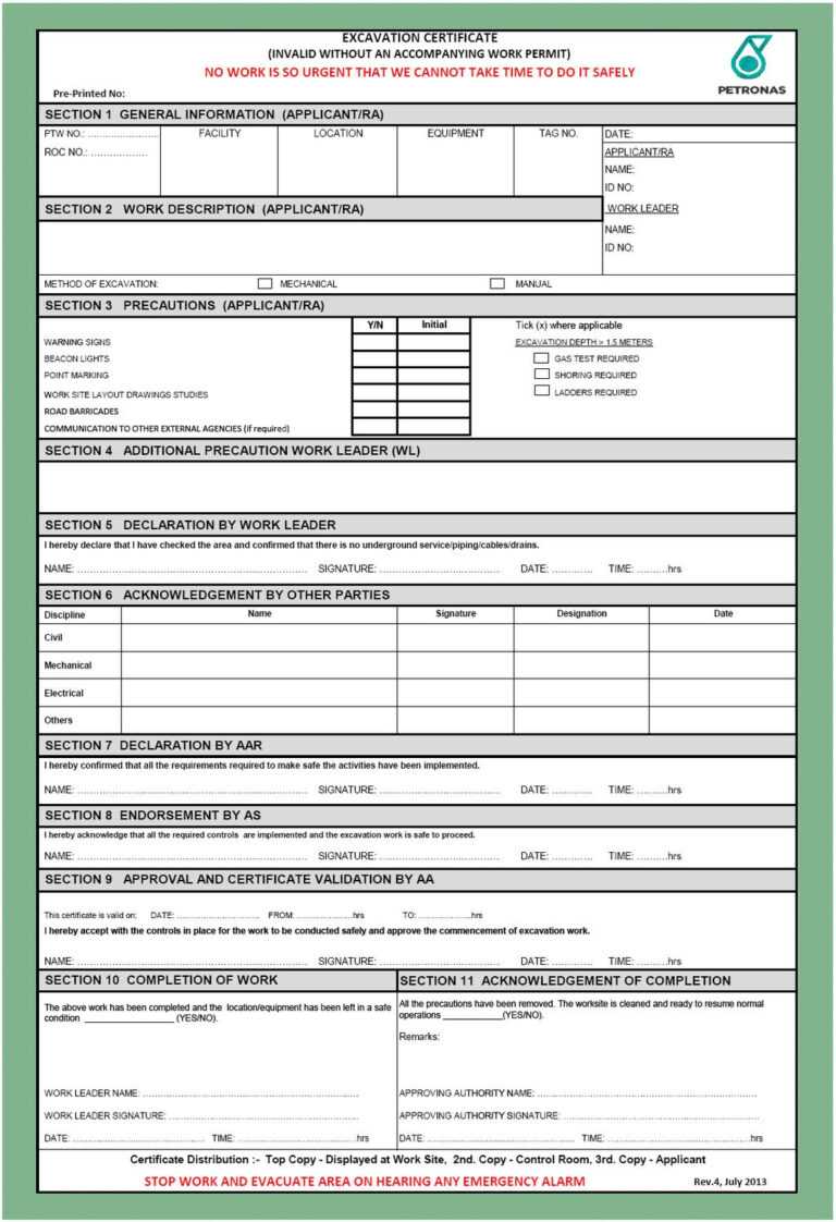 Petronas Carigali Permit To Work Procedure Petronas Carigali in