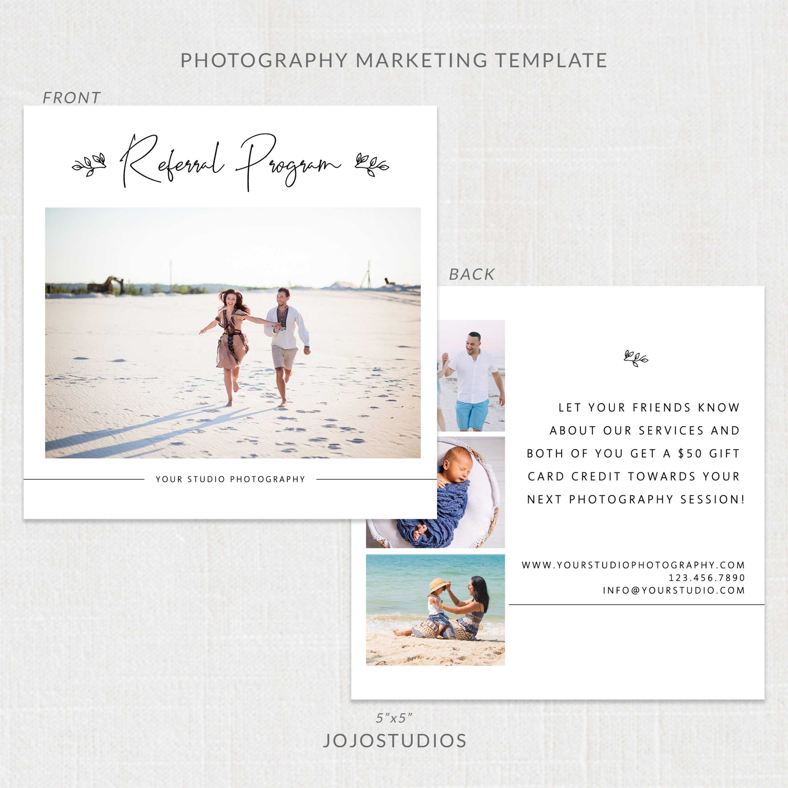 Photography Referral Card Template – M265 In Photography Referral Card Templates