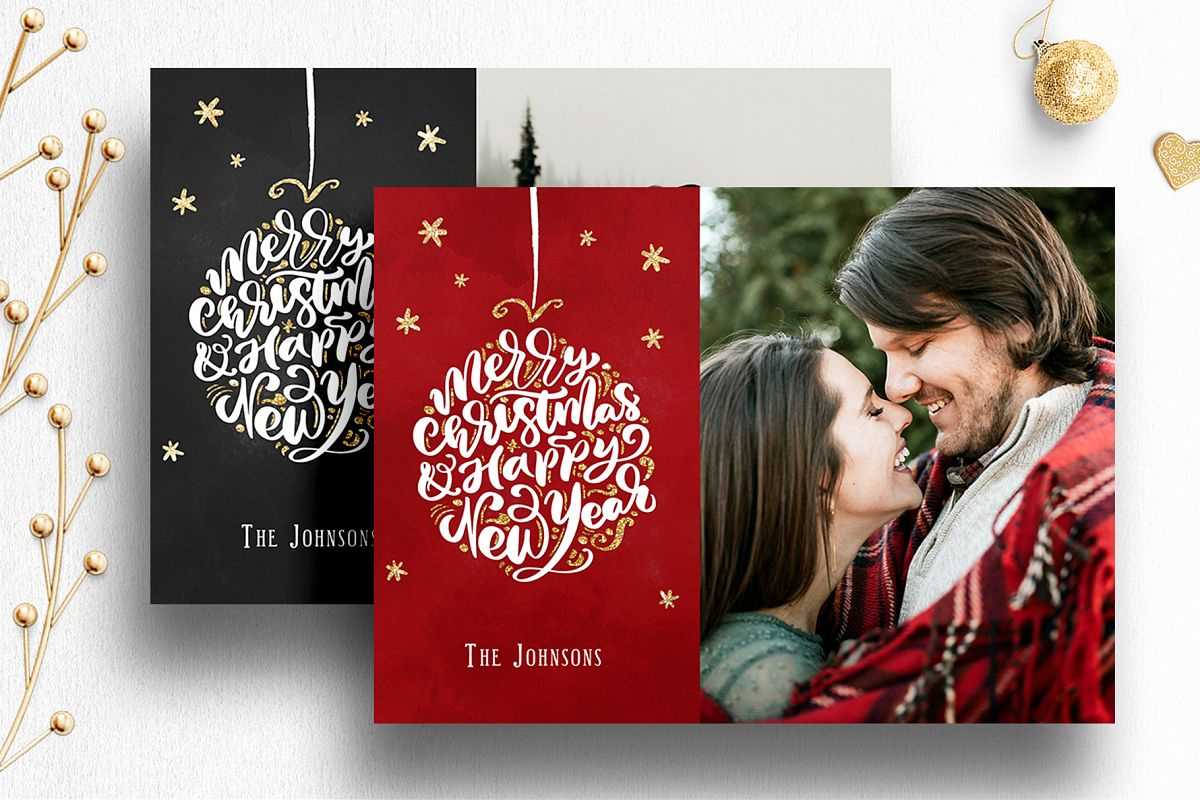 Photoshop Christmas Card Template For Photographers – 012 Intended For Free Photoshop Christmas Card Templates For Photographers