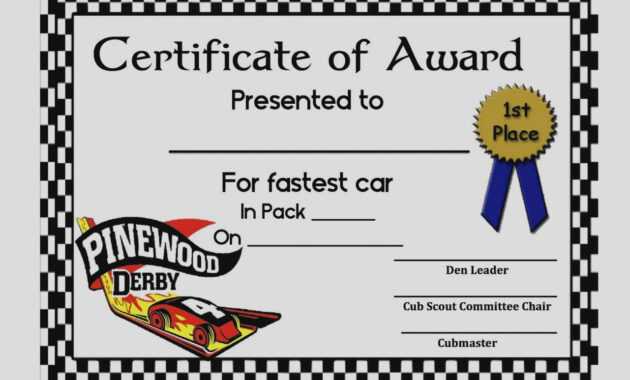Pinewood Derby Certificate Template - C-Punkt within Pinewood Derby Certificate Template