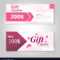 Pink And Gold Gift Voucher Template Layout Design Throughout Pink Gift Certificate Template