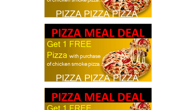 Pizza Or Meal Delivery Coupon | Templates At within Pizza Gift Certificate Template