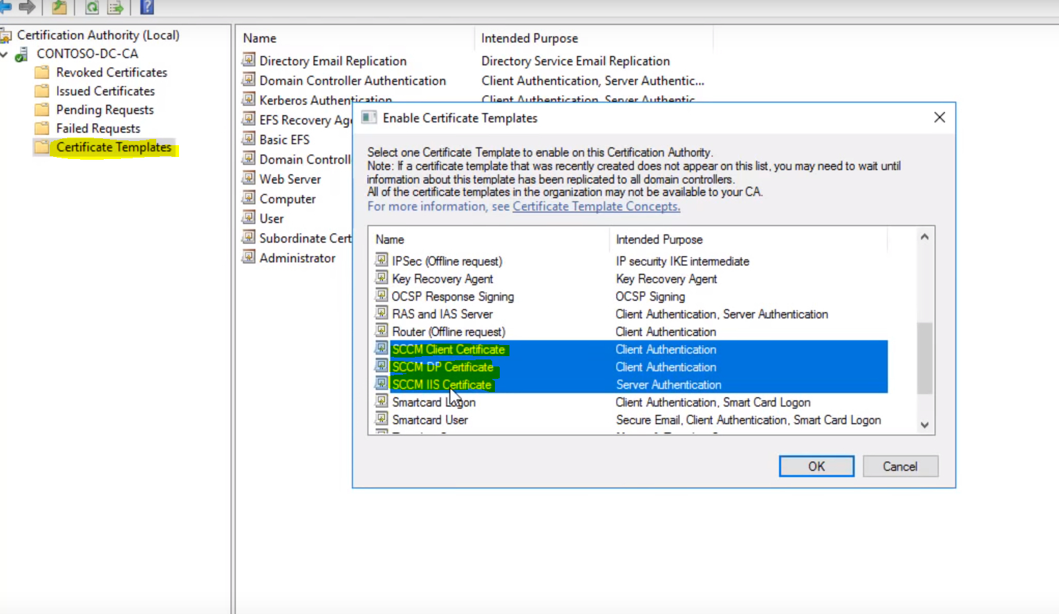 Pki Certificate Requirement For Sccm – Hashmat It Nerd For Workstation Authentication Certificate Template