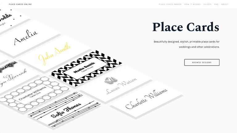 Celebrate It Templates Place Cards – Sample.gelorailmu.com