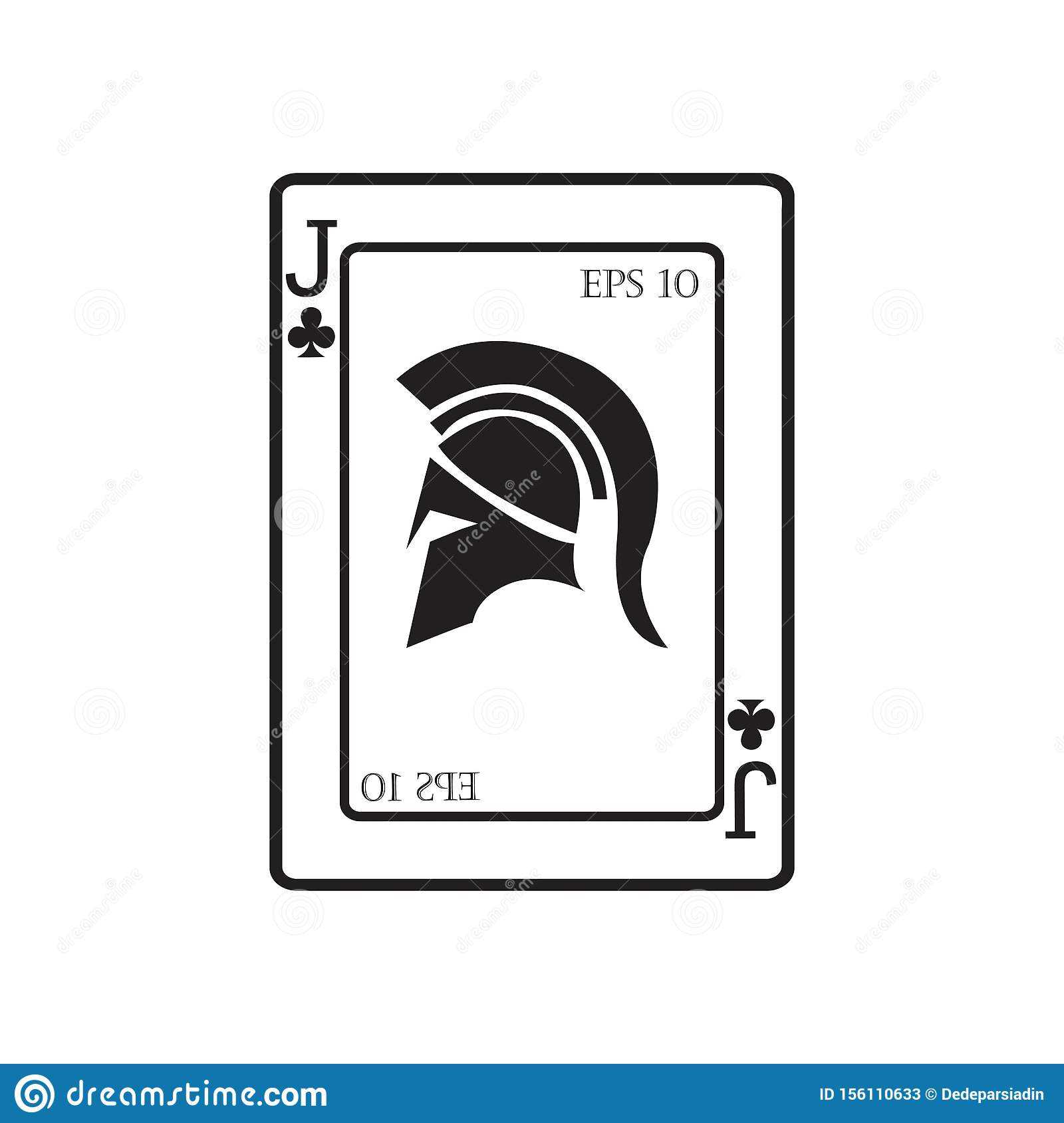 Playing Card Vector Icon Illustration Design Stock Vector Regarding Chance Card Template