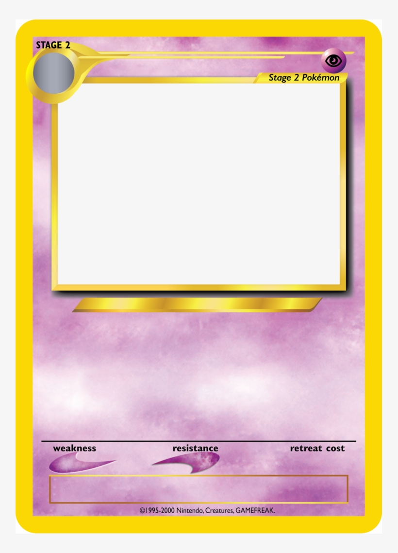 Pokemon Card Template Png - Blank Top Trumps Template Regarding Top Trump Card Template