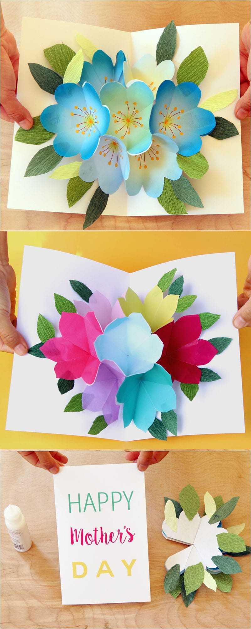 Pop Up Flowers Diy Printable Mother's Day Card – A Piece Of Pertaining To Diy Pop Up Cards Templates