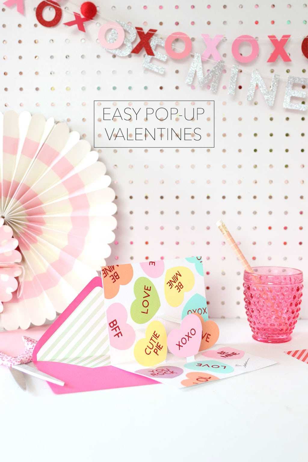 Pop Up Valentine Cards Diy | Vallentine Gift Card Inside Pixel Heart Pop Up Card Template