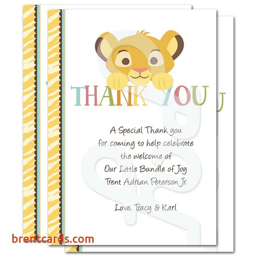 Popular Baby Shower Thank You Note Card Verse Idea Party With Regard To Template For Baby Shower Thank You Cards