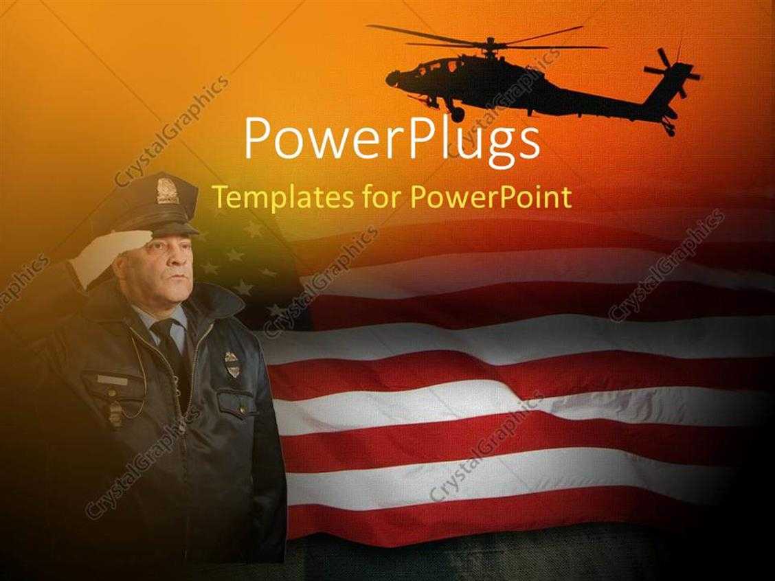 Powerpoint Template: An American Soldier Saluting With Intended For Raf Powerpoint Template