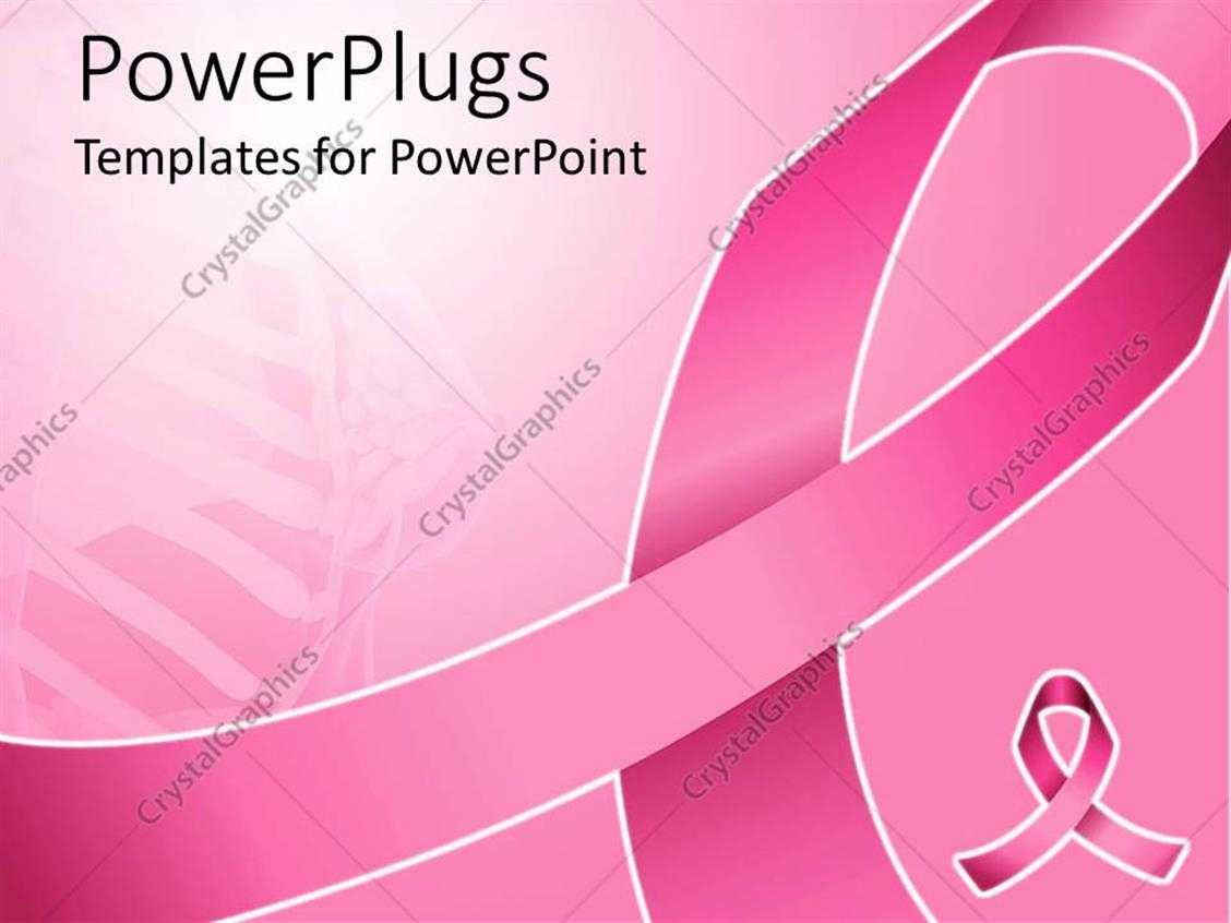 Powerpoint Template: Pink Ribbon For Fighting Breast Cancer Regarding Breast Cancer Powerpoint Template